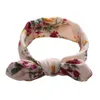 Diadema bohemia Algodón Niña Bebé Bowknot Flor Turbante Twist Head Wrap Nudo trenzado Banda para el cabello suave Niños Florales Diademas Bandanas 14506