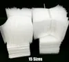 Saco de almofada de ar bolsa de bolha Envoltório inflável saco de polietileno embalagem espuma de embalagem pacote de presente 15 tamanhos 50pcs / lote