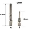 Premium Titanium Vervanging Nail Tip Roken 10mm 14mm 18mm Omgekeerde Grade 2 G2 Ti Tips Nagels voor Siliconen NC Kit