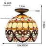 30CM European Love Baroque Celling Lights Tiffany Stained Glass Dining Room Bedroom Aisle Corridor Bathroom Ceiling Lamp TF050