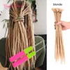 Strängar syntetiska handgjorda dreadlocks hår dreads förlängningar hårförlängning flätande hår ombre crochet krokar mjuka dread locs crochet fläta