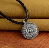 Flor do colar de vida Yoga Chakra Mandala Pingente Colar Antiga de Prata Zen Buddha Budismo Amuleto Jóias Religiosas Presente GB545