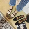 Hot Sale-2019 One Season Word Bandage Flat Woman Asakuchi All-Match Sexy Damenschuhe Scharfer Einzelschuh