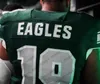 thr Custom Eastern Michigan Eagles 2019 EMU Fútbol Cualquier nombre Número Verde Blanco 5 Shaq Vann 9 Mike Glass III Wiegers Banham Jersey 4XL