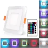 Pannello LED RGB RoundSquare con telecomando 6w9w16w24W Pannello LED da incasso a soffitto AC85265VDriver7707002