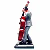 Double Bass Sculpt Statue Modern Musicians Figure Resin Room Decoration Musician Souvenir5786515