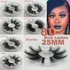 16styles 5d vison cílios cabelo 25mm cílios cílios postiços melhor do que 3d grosso longo desarrumado cruz olho cílios extensão maquiagem dos olhos ferramentas