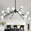 Modern Nordic Spider Ball LED Chandeliers Lighting Tree Simple Personality Chandelier Restaurant Hanging Lamp for Living Room