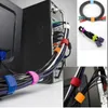 Comode fascette per cavi 8 pezzi Nylon Brand New Strap Power Wire Management Marker Straps