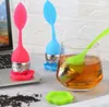 Yaratıcı Silikon Çay demlik Yapraklar Şekli Çay Torba Filtre Paslanmaz Çelik Süzgeçler Tea Leaf Yayıcı SN189