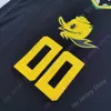 2021 Nieuwe NCAA College Oregon Ducks Jerseys 00 Terrazas Basketbal Jersey Zwart Maat Jeugd Volwassen Allemaal gestikt