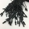 wholesale Black common hang tag string for Garment 250pcs notions plastic clothing tags