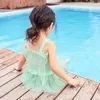 아기 소녀 천사 날개 수영복 여름 새로운 아이들 나비 일시 중단 공주 수영복 어린이 드레스 수영복 C6287