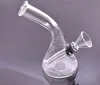 4inch glasolja brännare vatten bong rökrör med carb hål pyrex bärbar avtagbar down system glas olja brännare rör mini bägare bong