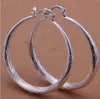 Nouvelle mode Exagérée oreille cerceau femmes placage en argent sterling boucle d'oreille style mixte haute qualité mode 925 argent cercles boucles d'oreilles