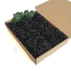 Artificial Flowers 20pcs Dark Red Fake Roses for DIY Wedding Bouquets Centerpieces Arrangements Party Home Decorations272D