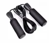 US Shipping Aerobic Exercise Boxing Skipping Jump Rope Adjustable Bearing Speed Fitness Black Unisex Women Men Jumprope FY6160