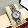 Luxury Uhrenqualität Diamond Lünette Frauen Edelstless Uhren Mondphasen -Zifferblatt Quarz Bewegung Armbanduhren vereisen Uhr 8241616