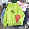 Salta la corda avocado felpa con cappuccio da donna a maniche lunghe calda felpa con cappuccio giacca con cappuccio 2020 abbigliamento sportivo pullover casual coreano