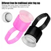 50 stks / 100 stks tattoo inkt zwart roze cap ring pigment ring cup met spons tattoo accessoires microblading pigment houder schoon