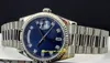 7Style Mens Watches 118239 President 18K White Gold Diamond Color Dial 36mm automatische beweging 2813