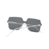 Fashion Brand Design Square Frame Sunglasses Vintage Women Men Rimless Sun Glasses Eyewear UV400 Shades Gafas269Q