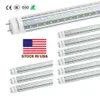 Stock in US + 4ft 1200mm T8 Led Tube Light High Super Bright 60W Warm Cold White Led Fluorescent Bulbs AC110-240V UL