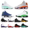 أورورا الخضراء ملعب Nike Air Jordan 13S أعلى جودة Jumpman 13 رجل إمرأة أحذية كرة السلة فلينت تعكس LUKY الأخضر ولدت المحكمة الأرجواني الرياضة أحذية رياضية