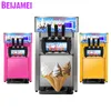 Beijamei Yumuşak Dondurma Makinesi R22 3 Lezzet Dondurma Makinesi Ticari Yoğurt Dondurma Yapma Makineleri