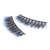 Faux cils naturels dégradés bleus, longs, maquillage 3d, Extension de cils en vison, pour Beauty2561391