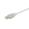 USB ~ FireWire IEEE 1394 4 핀 ILINK 어댑터 데이터 케이블 5ft 1.5m Clear and Black