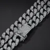 20 mm Hip Hop Miami Cuban Link Kette Halskette und Armbänder Gold Silber Iced Out Bling Herren Jewerly Punk HipHop Fashion Chains5314537