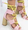 Новый цвет Leesykit Fashion Summer Espadrilles Women Sandals 8 см. Каблук.