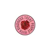 Carino divertente rotondo rosa fiore lettera smalto spille perni per le donne femminile Demin camicia decorazione moda gioielli spilla pin metallo kawaii distintivo