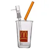 Mini Beaker Bong McDonald Cup Bubbler Bongs À Eau Bongs En Verre Épais Conduites D'eau Plates-formes Pétrolières Narguilé Avec 14mm 8.1 Pouces