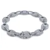 Europe and America Fahion Mens Bling Iced Out CZ Bracelet Link Chain HipHop Punk Jewelry Gift3412589