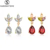 floral bridal earrings