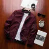 Wiosenna czarna kurtka Bomber Men Streetwear Hip Hop Slim Fit Pilot Bomber Jacket