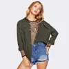 2019 new style pocket fringed jacket cardigan with long sleeves