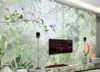 Custom Mural Wallpaper European Style Original beautiful green flower and bird background wall Living Room Bedroom Photo Wallpaper