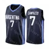 Argentinië WK-basketbalshirts 2019 4 Luis SCOLA 29 Patricio GARINO 7 Facundo CAMPAZZO 14 Gabriel DECK 8 Nicolas LAPROVITT4976180