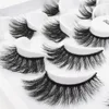 Nowy 10 Pair / Zestaw Naturalne Długie Fałszywe Rzęsy Fałszywe 3D Mink Rzęsy Eyelash Extension Mink Lashes Eye Lash Makeup Tool