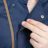 Unisex-Kochjacke, blaue Uniform, lange Ärmel, Restaurant-Uniform, Mantel, weiße Pliester-Schürze, Sommerküche, Damen-Herren-Chefhemden2193768