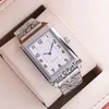 Novo reverso clássico médio fino 2548520 masculino automático Caixa de aço Dial branco Couro 8 cores Relógios PureTime E52A18458434