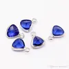 fashion crystal charm 12 colors triquetrous birthstone charms for bacelets & necklace DIY jewelry making jewelry wholesaler