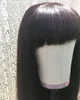 bob lace front wigs with bangs short human hair wigs For Black Women Natural brazilian swiss Remy Hair wig vendors1026760