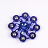 New creative Finger spinners electroplating plastic finger decompression children's toys eight beads steel beads Finger spinners wholesale