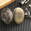 Стимпанк поезда локомотив двигатель Образец часы Hollow Out Cover Design Unisex Quartz Pocket Watch The Watch Колени для подвесной цепь подарки часы