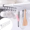 6 ganci supporto di tazza Hang Kitchen Cabinet Sotto ripiano Rack Organizer pronto a nave