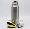 500ml 17 onças Bala Garrafa Garrafa de água de aço inoxidável garrafa térmica 500ml Double Wall isolados a vácuo copos de chá de bala caneca de viagem Tumbler